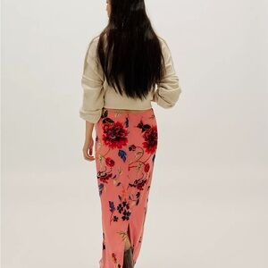 FP Floral Pink Maxi Skirt NWT
